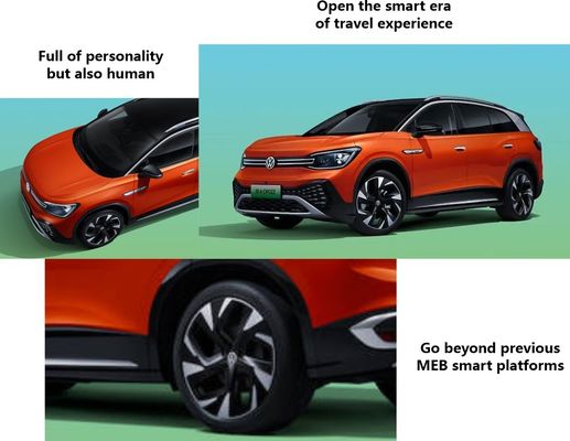 Volkswagen ID6 Crozz Full Electric SUV Kiri Mobil baru 0 km jarak tempuh panjang Harga rendah